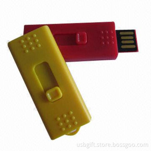 USB flash drive, 2GB memory capacity, retractable, promotional gift